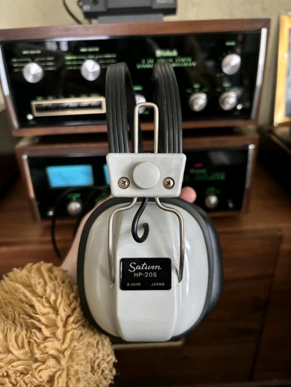 Vintage Saturn HP-20S Headphones Made In Japan Tested And Working 8 ohm 60s 70s